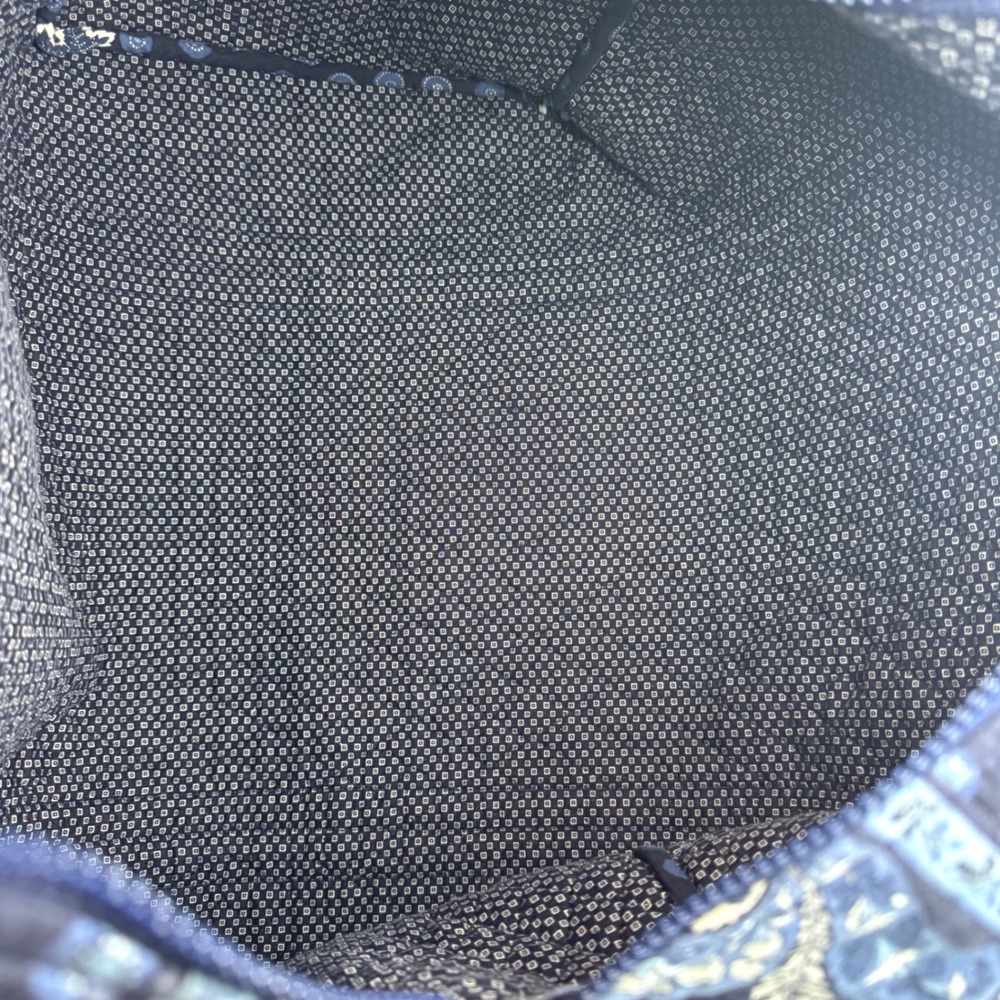 Retired‎ Vintage Vera Bradley Indigo Pop Quilted Duffel Travel Gym Bag - Picture 9 of 12